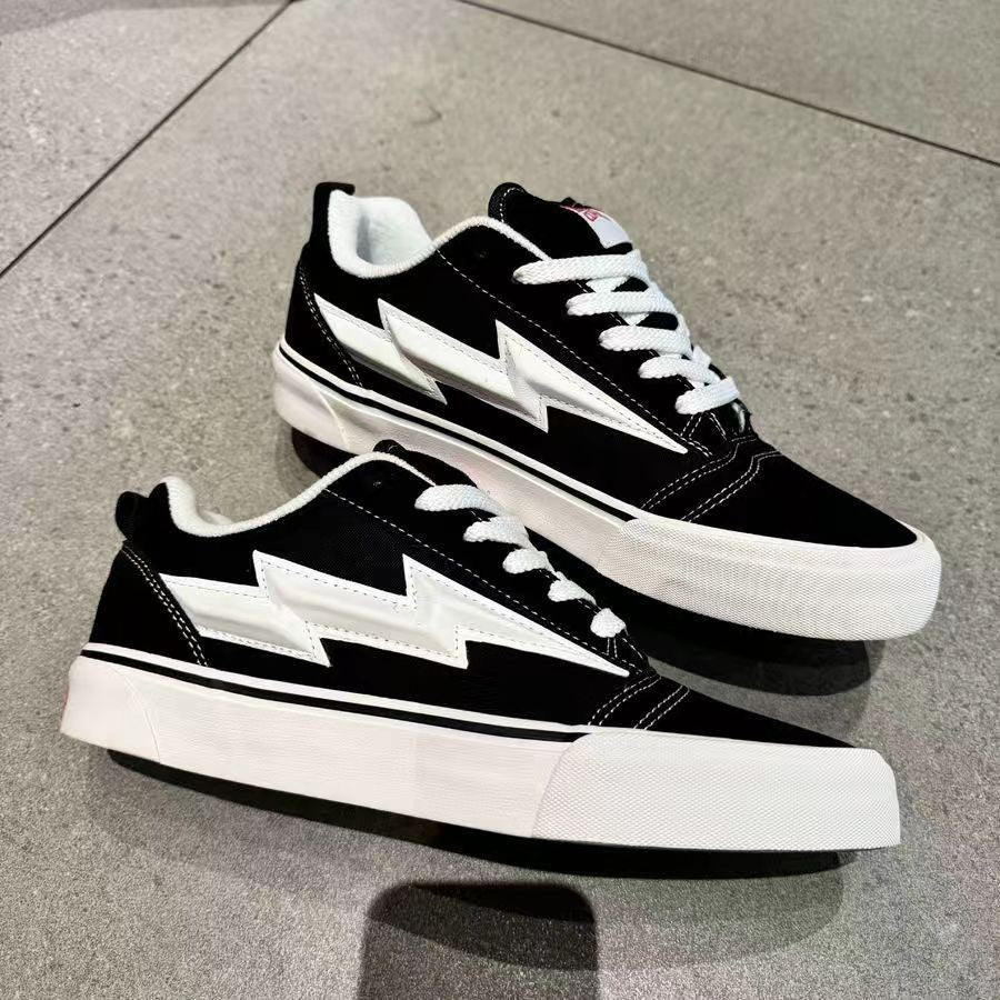 Damen Sportliche Sneakers mit auffällig grafischem Blitzen-Design R&B