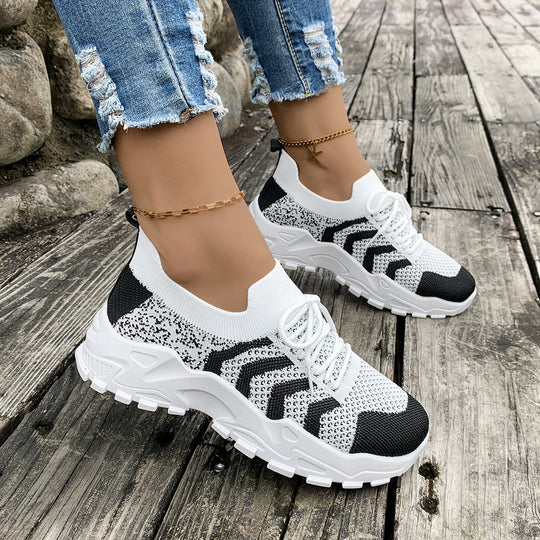Damen atmungsaktive Lauf-Sneaker mit flexibler Sohle R&B