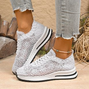 Damen Sportliche Komfort-Sneaker mit atmungsaktivem Obermaterial R&B