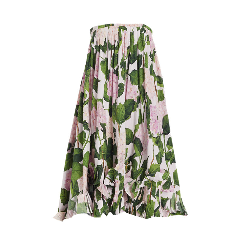 Damen Einteiler Badeanzug mit voluminösen Rüschendetails und floralem Design R&B