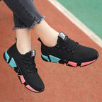 Damen Sportliche Sneakers mit atmungsaktiver Strick-Oberfläche und dämpfender Sohle