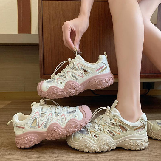 Damen Sportliche Sneakers mit rutschfester Sohle und atmungsaktivem Obermaterial R&B