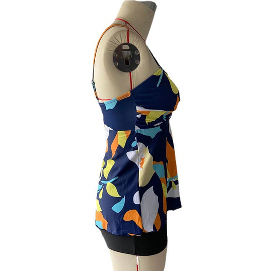 Damen Tankini-Set mit floralem Zusammenspiel und komfortablen Shorts R&B