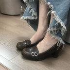 Damen elegante Pumps mit dekorativem Riemchen