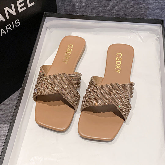 Damen Glitzernde Sandalen R&B