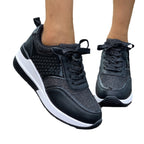 Damen Sportliche Sneakers mit modischem Metallic-Design und atmungsaktiven Einsätzen R&B