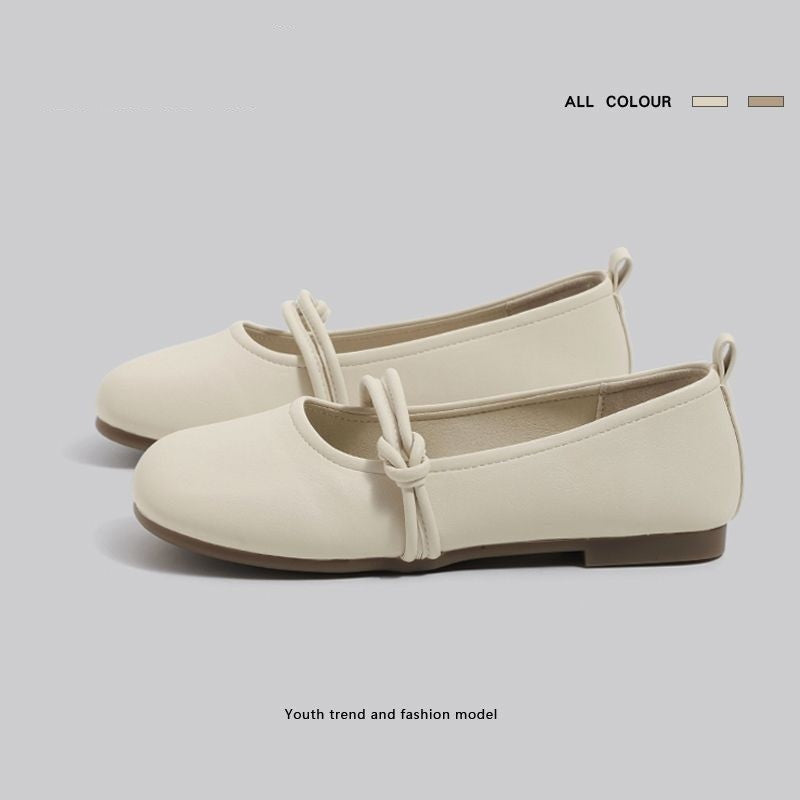 Damen Komfortable Ballerinas mit modischem Knotendesign R&B