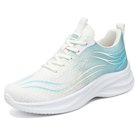 Damen Sportliche Laufschuhe mit atmungsaktivem Strickdesign und gepolsterter Dämpfung R&B