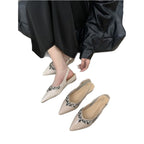 Damen elegante Slingback-Pumps mit funkelnden Strassakzenten R&B