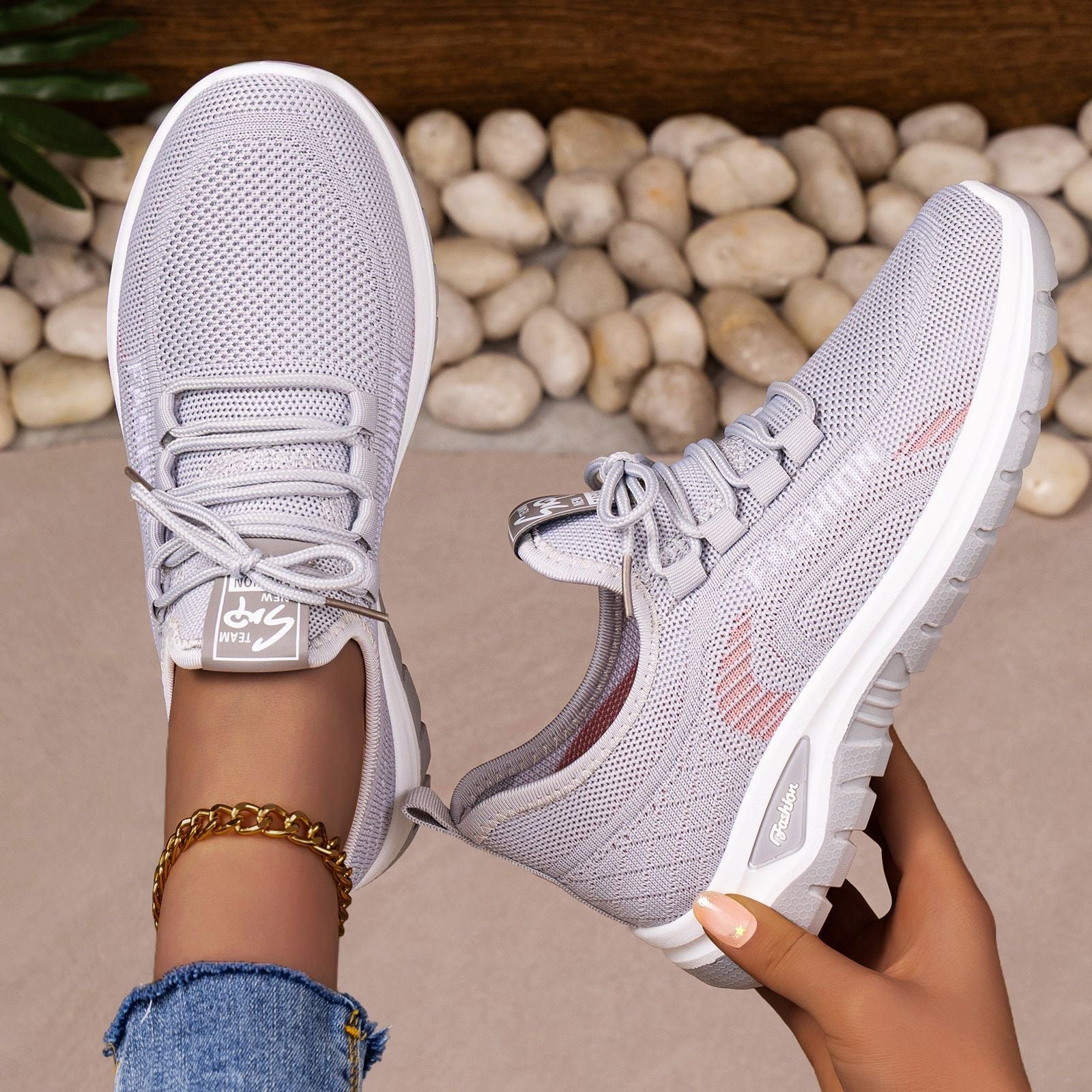 Damen Atmungsaktive und bequeme Sport-Sneaker R&B