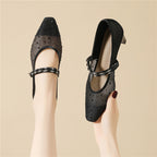 Damen Funkelnde Slingback-Pumps mit zierlichem Riemen und glitzerndem Detail R&B