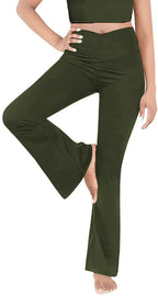 Damen lässige Bootcut-Leggings mit hohem Bund und atmungsaktivem Material R&B