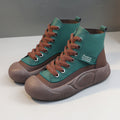 Damen trendige High-Top Sneakers mit rutschfester Sohle und atmungsaktivem Obermaterial R&B
