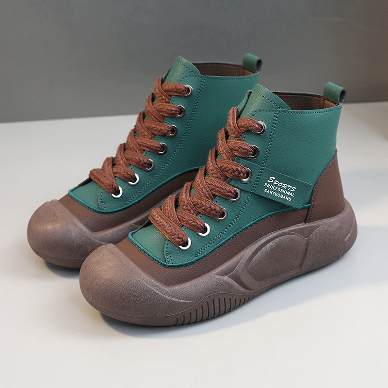 Damen trendige High-Top Sneakers mit rutschfester Sohle und atmungsaktivem Obermaterial R&B