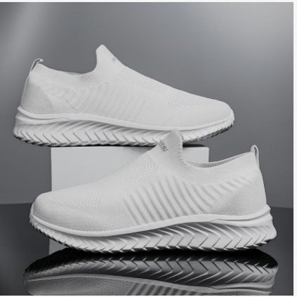 Damen Sportliche Slip-On Sneakers mit flexiblem Strickoberteil R&B