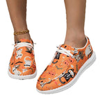 Damen Atmungsaktive Freizeitsneaker mit lustigem Halloween-Motiv R&B