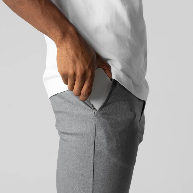 Herren Chinohose Slim Fit mit elastischem Bund