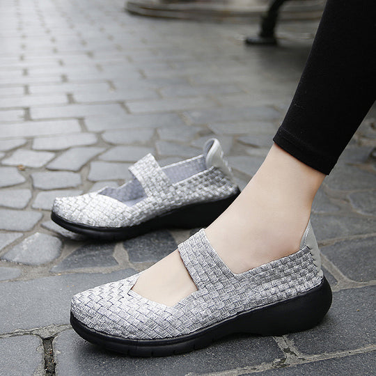 Damen Komfortable und elegante Slip-On Ballerinas mit atmungsaktivem Obermaterial R&B