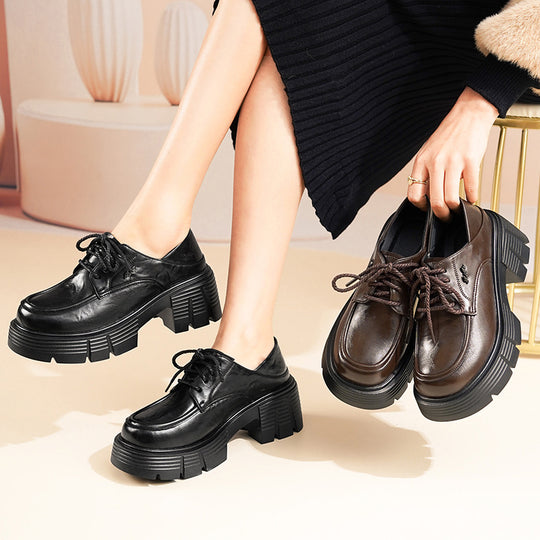 Damen Bequeme Schnürschuhe im modischen Chunky-Look R&B