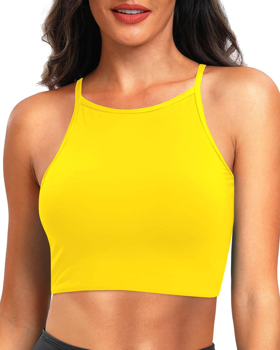 Damen Sportliches Crop-Top R&B