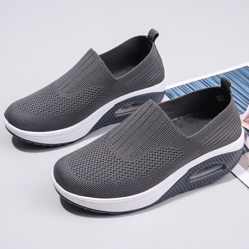 Damen Sportliche Slip-On Sneakers mit elastischem Obermaterial und dämpfender Sohle R&B