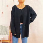 Damen lässiger Strickcardigan mit offenem Schnitt und weichen Materialien R&B