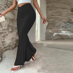 Damen figurbetontes Bleistiftkleid mit schwingendem Saum R&B