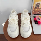 Damen modische Sneakers mit hochgezogenem Schaft und dämpfender Sohle