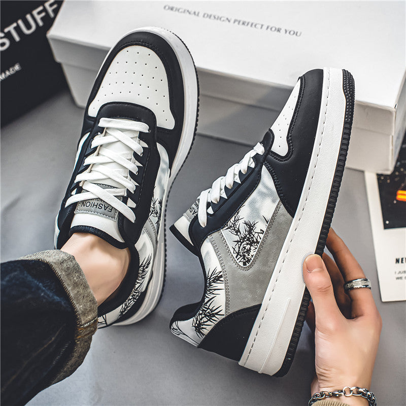 Damen Modische Sneakers mit einzigartigem floralem Motiv R&B