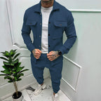 Herren Sportliches Freizeit-Set im lässigen Casual-Look mit funktionalen Taschen R&B