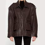 Damen Oversized jacke im robusten Design mit praktischen Taschen R&B