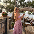 Damen Maxi-Kleid im Vintage-Stil