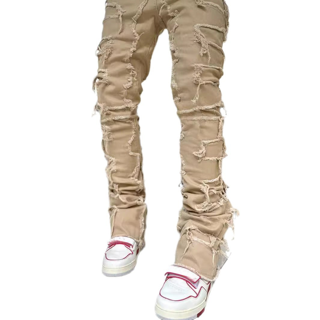 Herren modische Zerrissene Skinny Jeans im lässigen Street-Style R&B