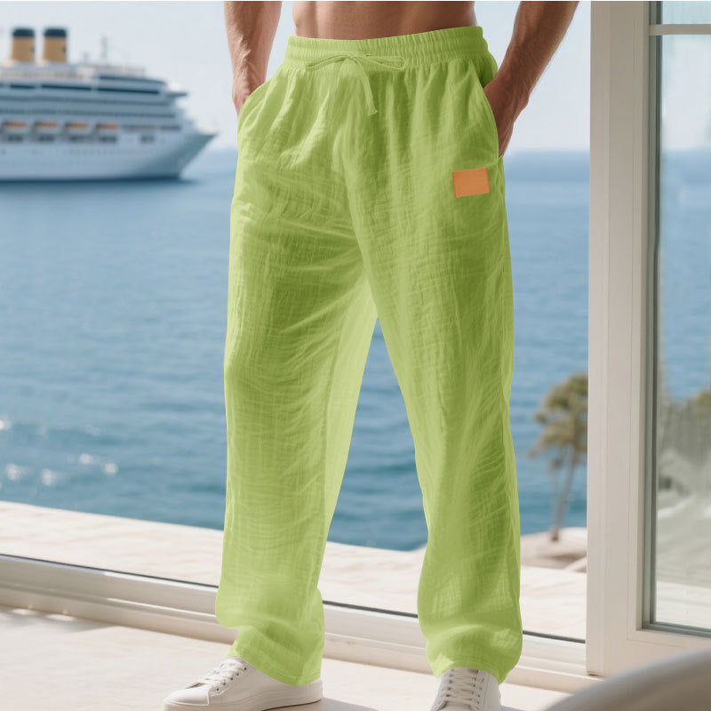 Herren Bequeme und luftige Sommerhose aus leichtem Leinenmaterial R&B