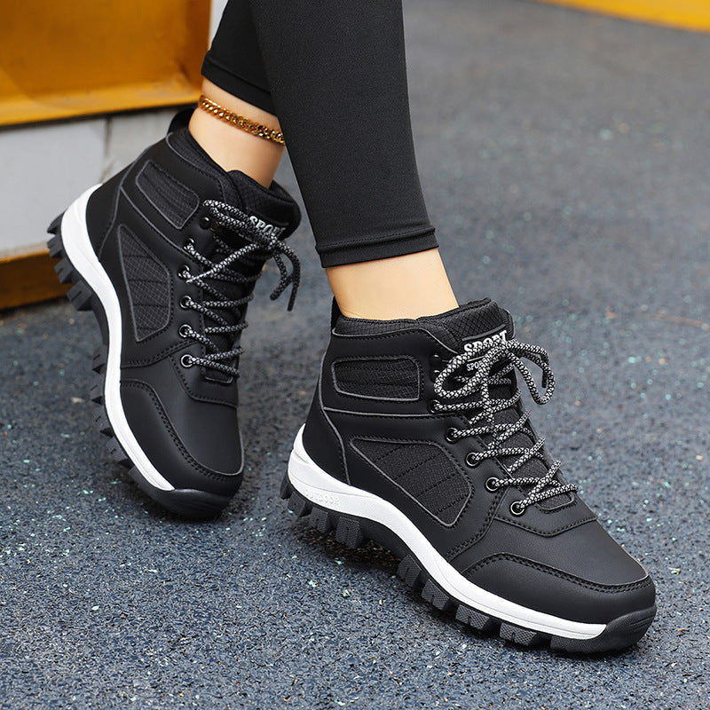 Damen isolierte Outdoor-Wanderschuhe mit rutschfester Sohle