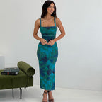 Damen Elegantes Bodycon Midi Kleid