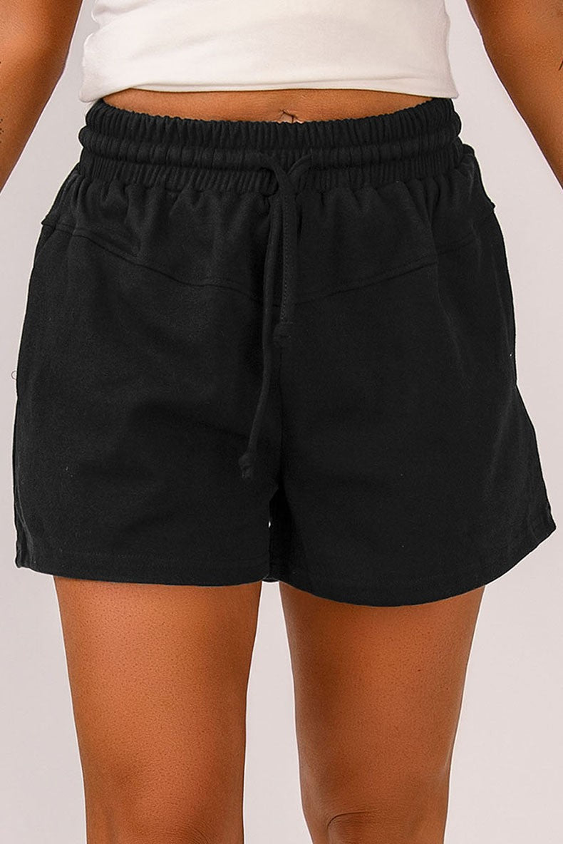 Damen lässige Sportshorts mit elastischem Bund und praktischen Seitentaschen R&B