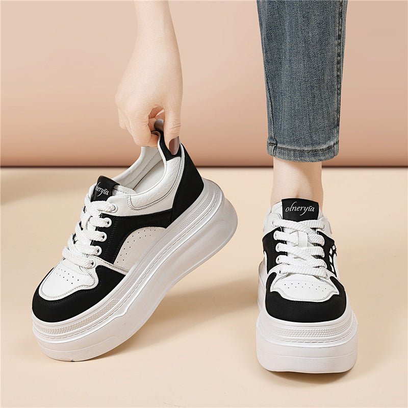 Damen bequeme Plateau-Sneaker mit luftiger Einspritzsohle R&B