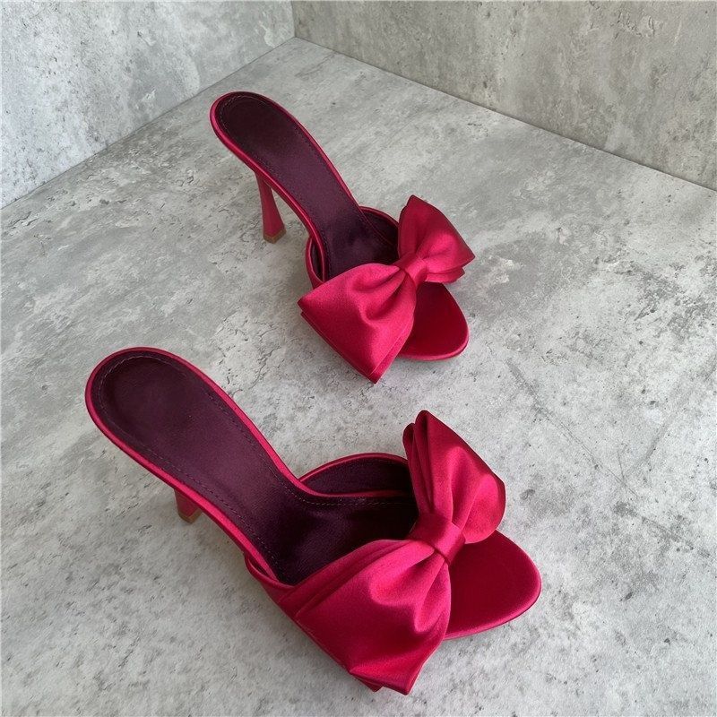 Damen High Heel Sandalen mit kunstvollem Schleifendesign R&B