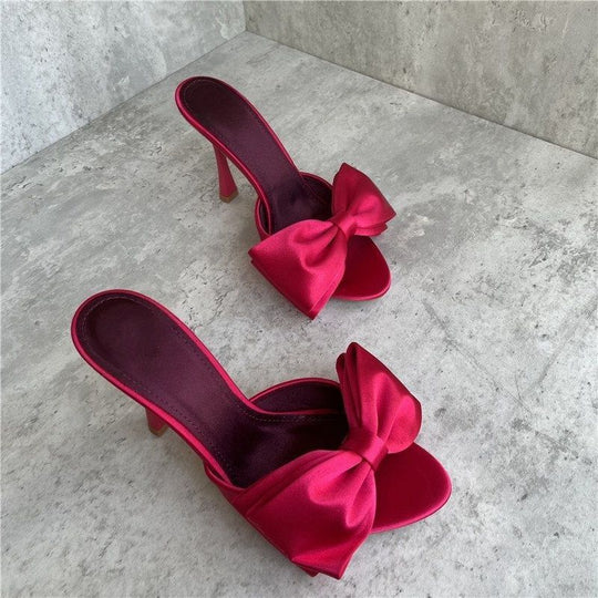 Damen High Heel Sandalen mit kunstvollem Schleifendesign R&B