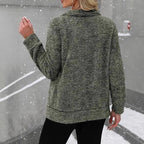 Damen Kuscheljacke mit durchgehendem Reißverschluss und weichem Plüschstoff R&B