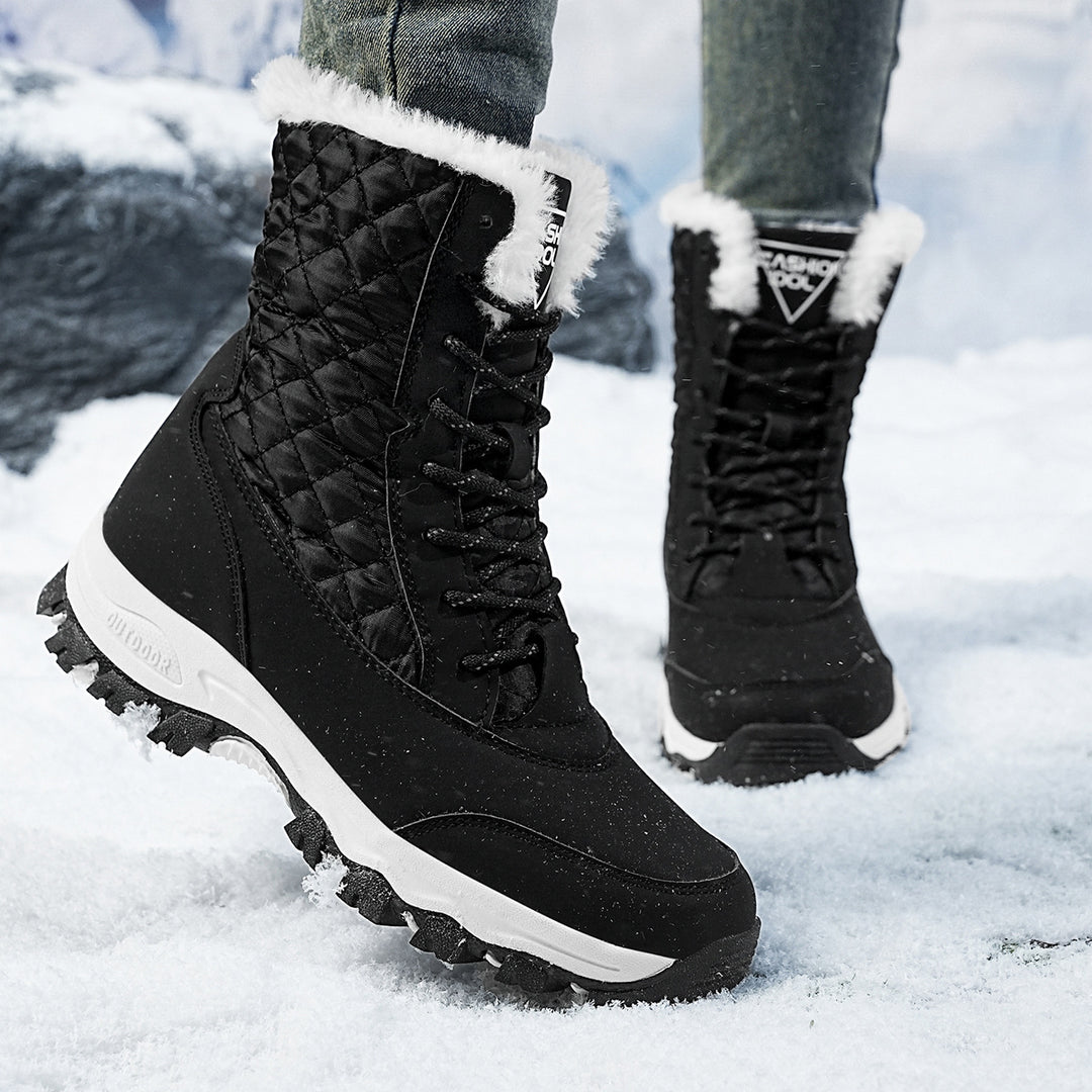Damen Winterfestige Stiefel mit isolierter Fütterung und rutschfester Sohle R&B