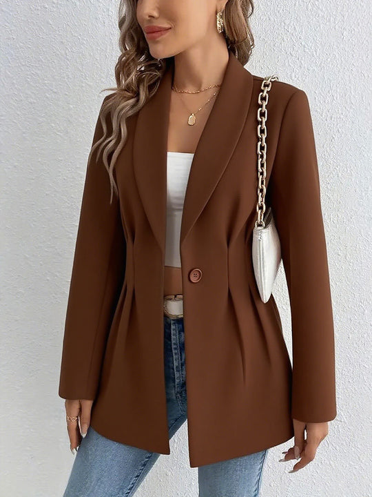 Damen Elegante und geschmackvolle Blazerjacke mit Tailleneinsatz R&B