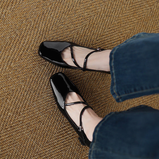 Damen Mary Jane Pumps mit elegantem Tiermuster und bequemem Blockabsatz R&B