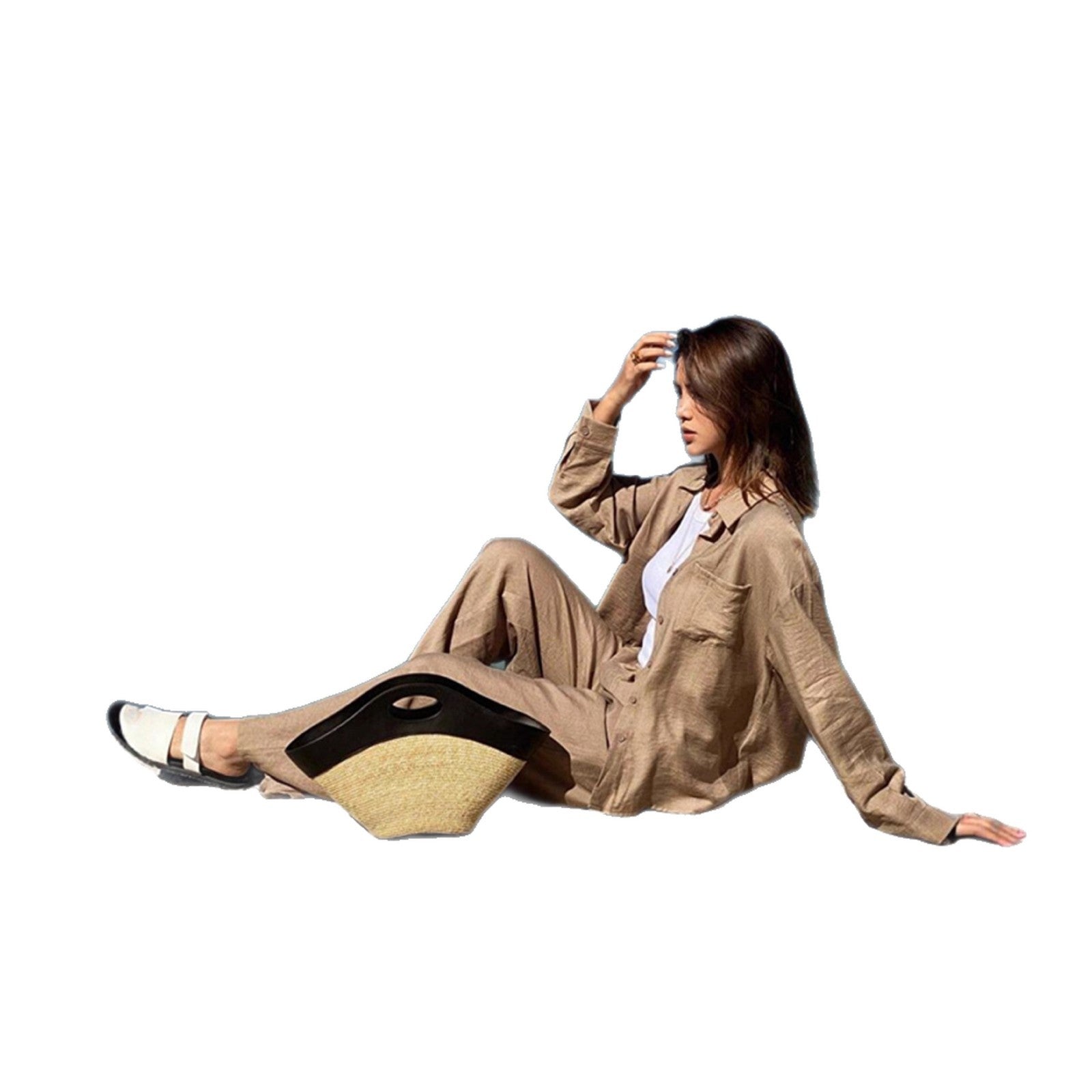 Jogginganzug Damen sportlich elegantes Zweiteiler-Set