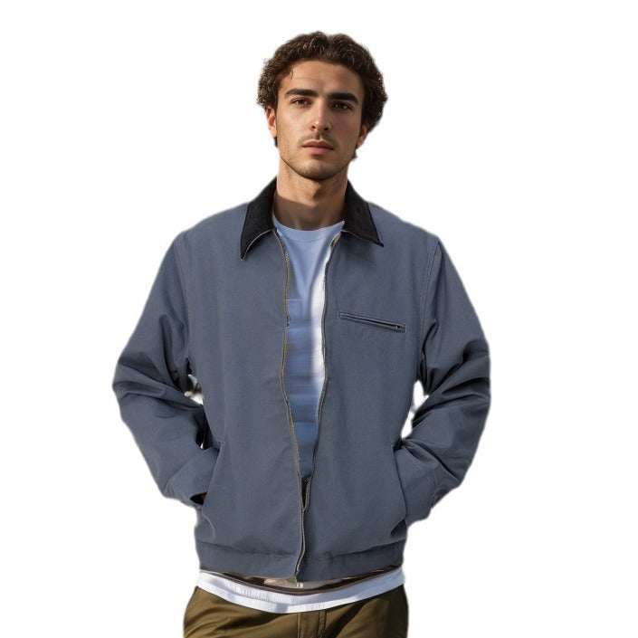 Herren elegante Arbeitsjacke mit praktischen Reißverschlusstaschen R&B