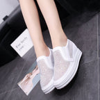 Damen Sneaker mit funkelnden Strassdetails und atmungsaktivem Obermaterial R&B