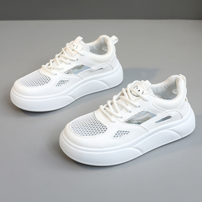 Damen Sportliche Sneaker mit atmungsaktivem Mesh-Obermaterial und dämpfender Sohle R&B