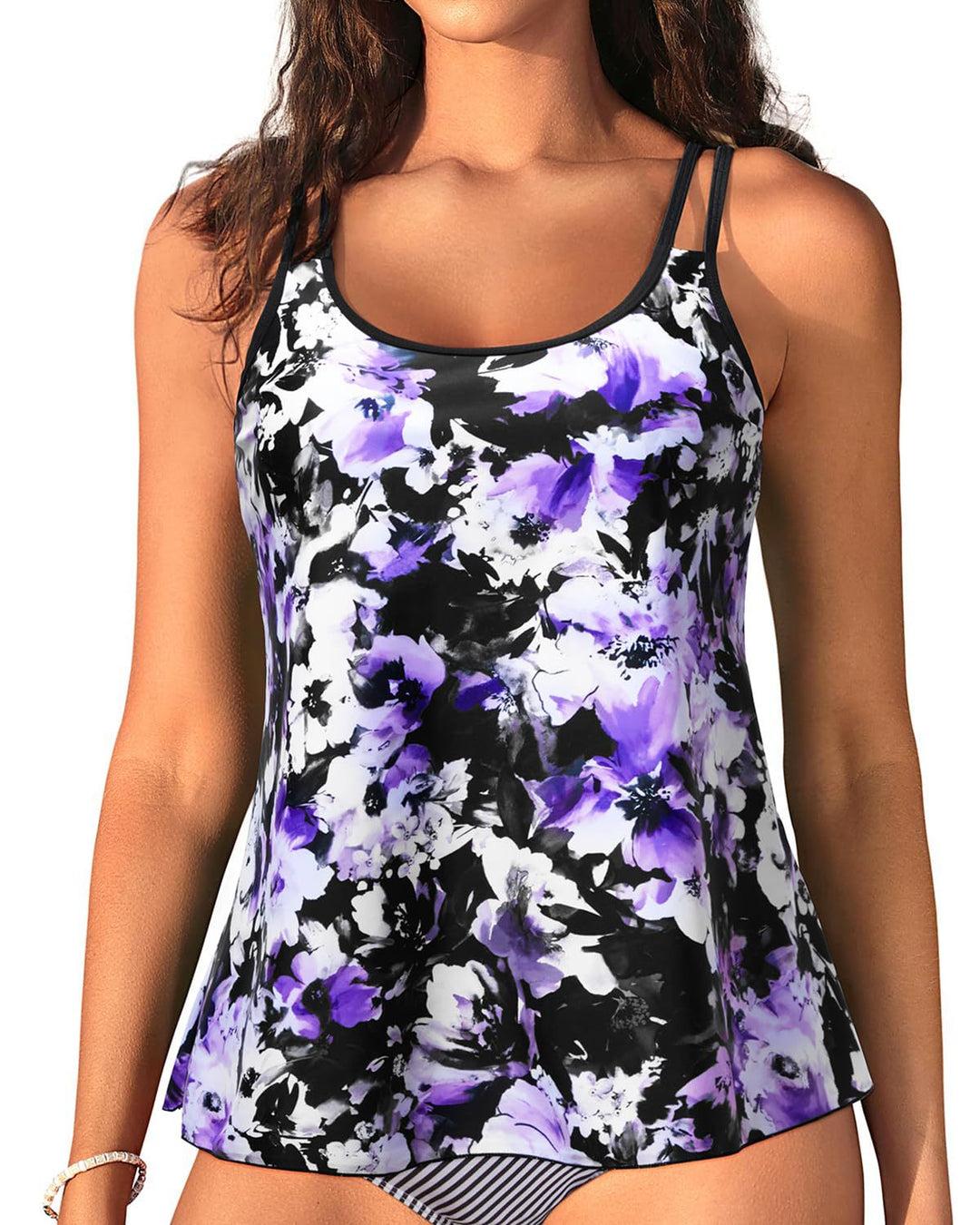 Damen Sportliches Tanktop mit verstellbaren Trägern R&B