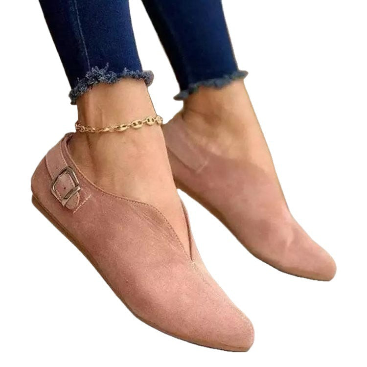 Damen Elegante Mokassins mit modischem Riemendesign R&B